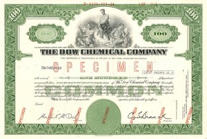 Dow Chemical Co. - Specimen Stock Certificate